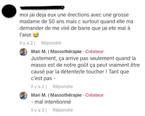 Une érection pendant un massage, acceptable ou。